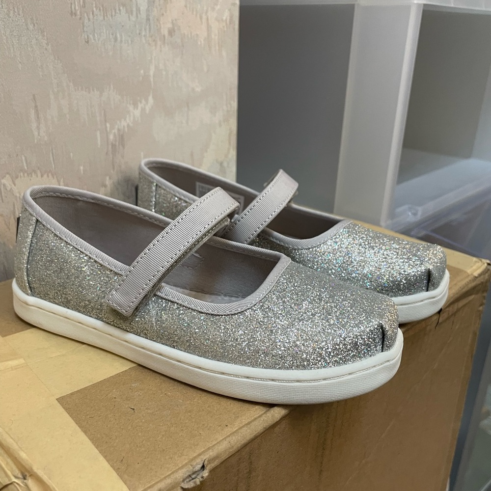 Toms Silver Glitter Maryjane’s